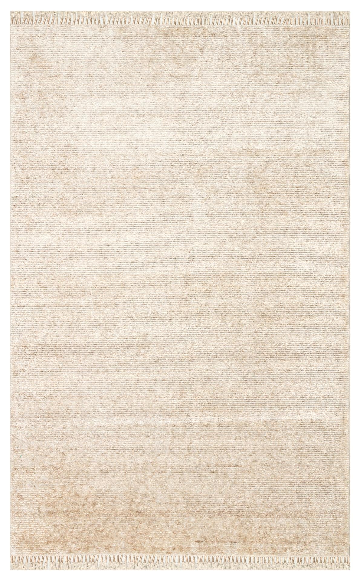 GESSI GES PLAIN BEIGE  Özel Hav Vermeyen ve Kolay Temizlenebilir Tencel Kullanılarak El Emeği ile Özel Tezgahlarda Üretilen Modern Kara Tezgah Halısı