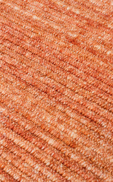GESSI GES PLAIN TERRACOTTA  Özel Hav Vermeyen ve Kolay Temizlenebilir Tencel Kullanılarak El Emeği ile Özel Tezgahlarda Üretilen Modern Kara Tezgah Halısı