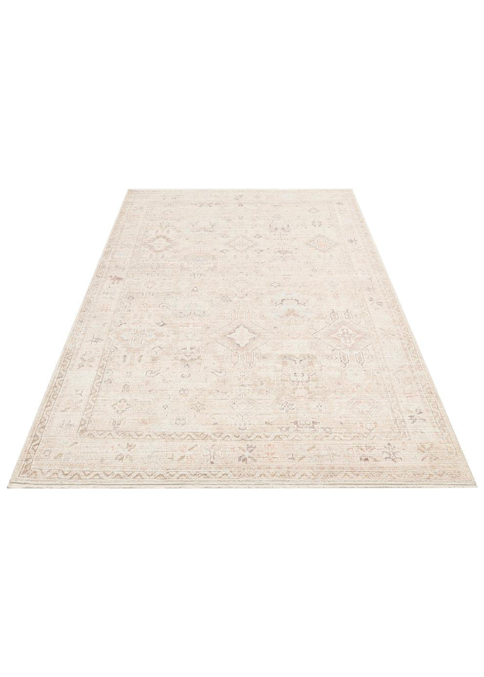 GRACE GRC 03 BEIGE  Pastel Tonlara Sahip Vintage Desenli Şık Halı