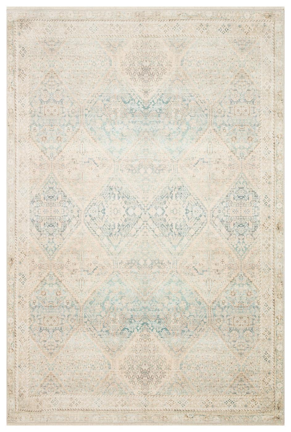 GRACE GRC 04 SKY  Pastel Tonlara Sahip Vintage Desenli Şık Halı