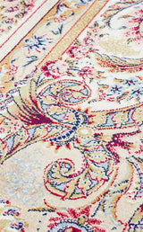 ISFAHAN ISF 01 CREAM  Klasik Desenli Yüksek Kalite Sık Dokuma Makine Halısı
