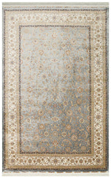 ISFAHAN ISF 03 GREY CREAM  Klasik Desenli Yüksek Kalite Sık Dokuma Makine Halısı