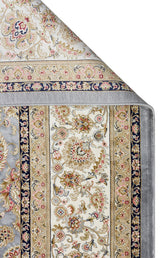 ISFAHAN ISF 03 GREY CREAM  Klasik Desenli Yüksek Kalite Sık Dokuma Makine Halısı