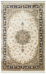 ISFAHAN ISF 04 CREAM  Klasik Desenli Yüksek Kalite Sık Dokuma Makine Halısı