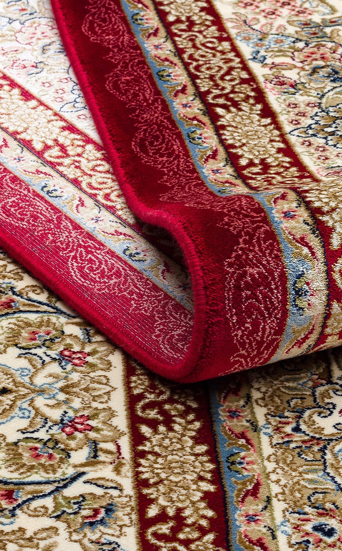 ISFAHAN ISF 05 RED  Klasik Desenli Yüksek Kalite Sık Dokuma Makine Halısı
