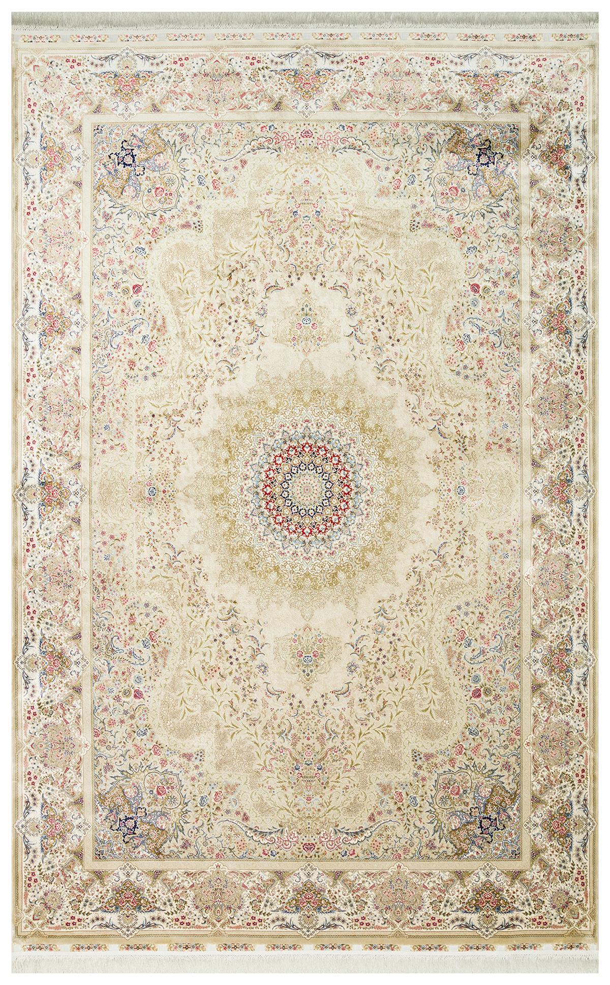 ISFAHAN ISF 06 CREAM  Klasik Desenli Yüksek Kalite Sık Dokuma Makine Halısı