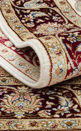 ISFAHAN SECCADE ISF SCD 01 CREAM RED  Klasik Desenli Yüksek Kalite Sık Dokuma Seccade