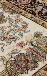 ISFAHAN SECCADE ISF SCD 01 CREAM RED  Klasik Desenli Yüksek Kalite Sık Dokuma Seccade