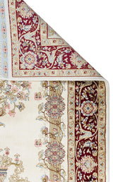 ISFAHAN SECCADE ISF SCD 01 CREAM RED  Klasik Desenli Yüksek Kalite Sık Dokuma Seccade