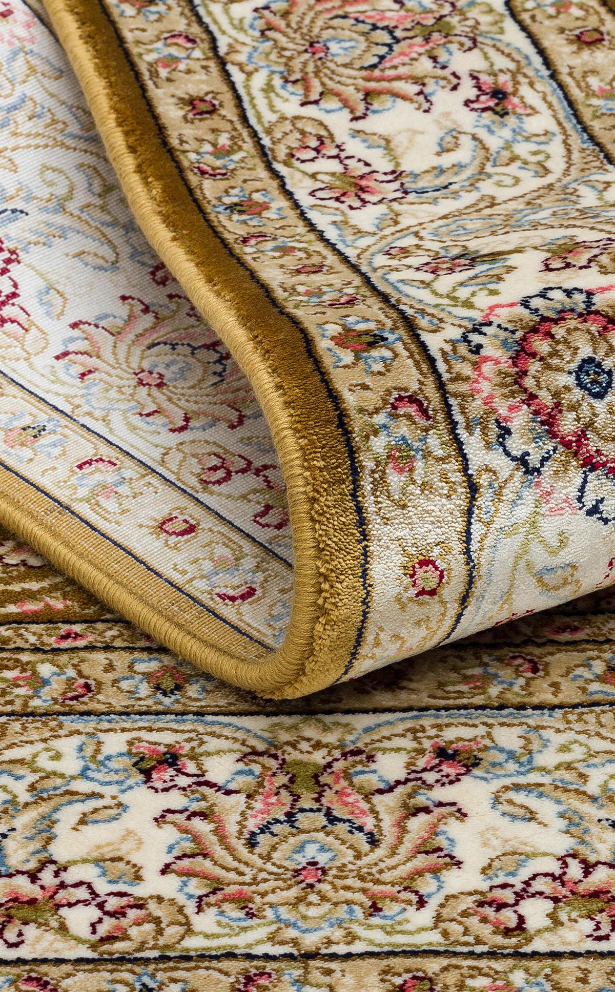 ISFAHAN SECCADE ISF SCD 01 GOLD  Klasik Desenli Yüksek Kalite Sık Dokuma Seccade