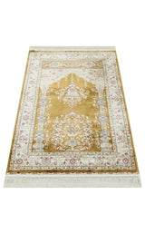 ISFAHAN SECCADE ISF SCD 01 GOLD  Klasik Desenli Yüksek Kalite Sık Dokuma Seccade