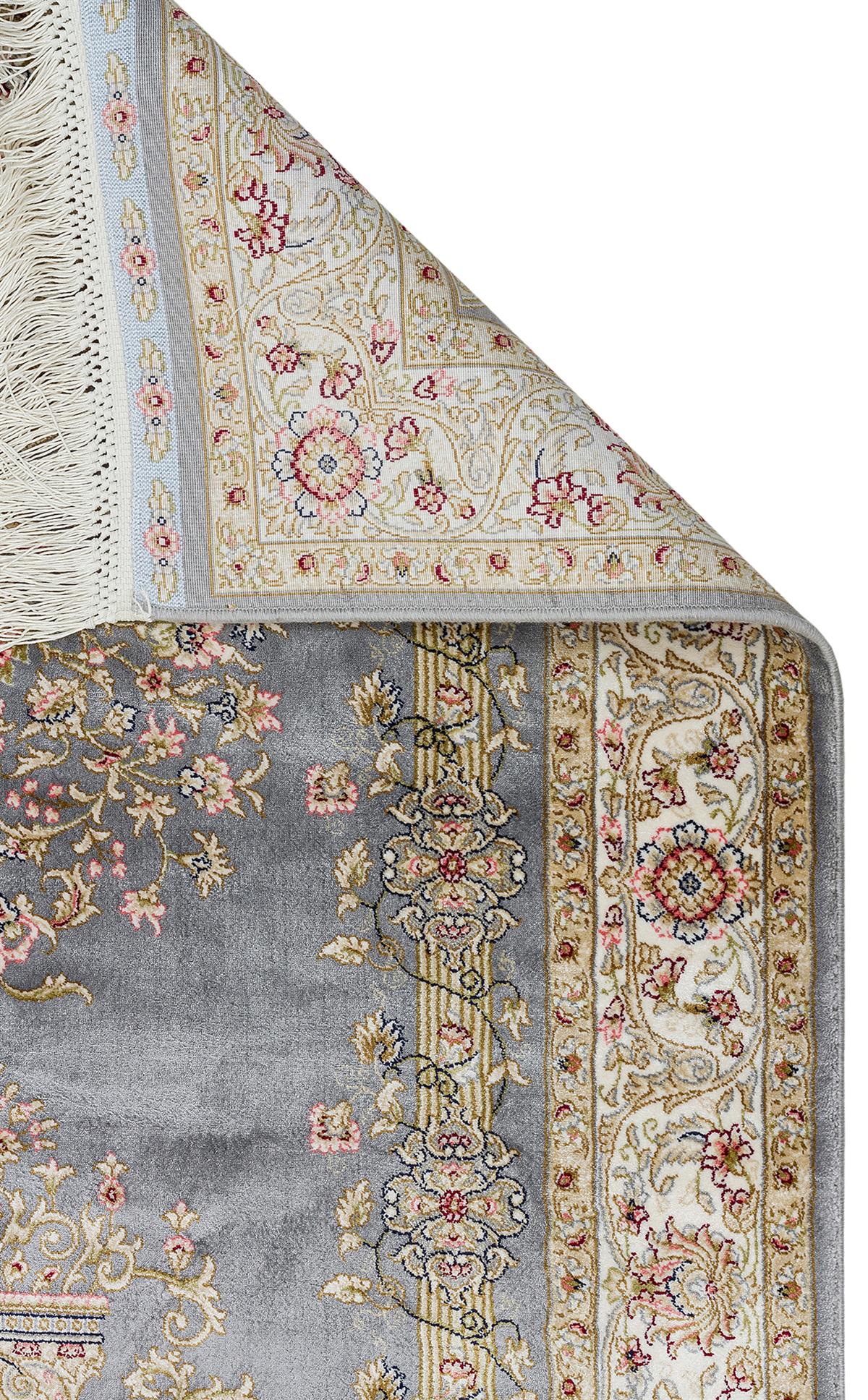 ISFAHAN SECCADE ISF SCD 01 GREY  Klasik Desenli Yüksek Kalite Sık Dokuma Seccade