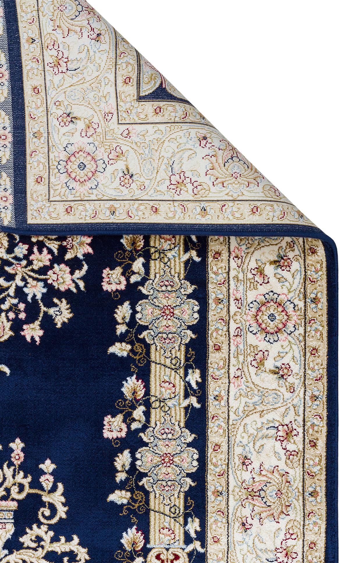 ISFAHAN SECCADE ISF SCD 01 NAVY  Klasik Desenli Yüksek Kalite Sık Dokuma Seccade