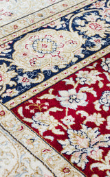 ISFAHAN SECCADE ISF SCD 01 NAVY  Klasik Desenli Yüksek Kalite Sık Dokuma Seccade