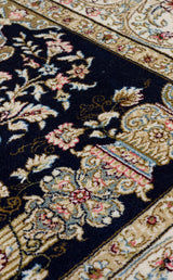 ISFAHAN SECCADE ISF SCD 01 NAVY  Klasik Desenli Yüksek Kalite Sık Dokuma Seccade