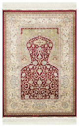 ISFAHAN SECCADE ISF SCD 02 RED  Klasik Desenli Yüksek Kalite Sık Dokuma Seccade