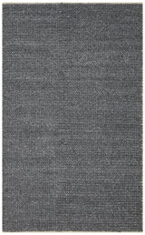 JADE BASKETWEAVE ANTRASIT  Naturel Kazak Örgü Desenli El Dokuma Örgü Halı