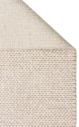 JADE BASKETWEAVE BEIGE  Naturel Kazak Örgü Desenli El Dokuma Örgü Halı