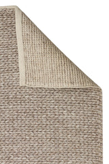 JADE BASKETWEAVE BROWN  Naturel Kazak Örgü Desenli El Dokuma Örgü Halı