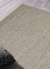 JADE BASKETWEAVE BROWN  Naturel Kazak Örgü Desenli El Dokuma Örgü Halı