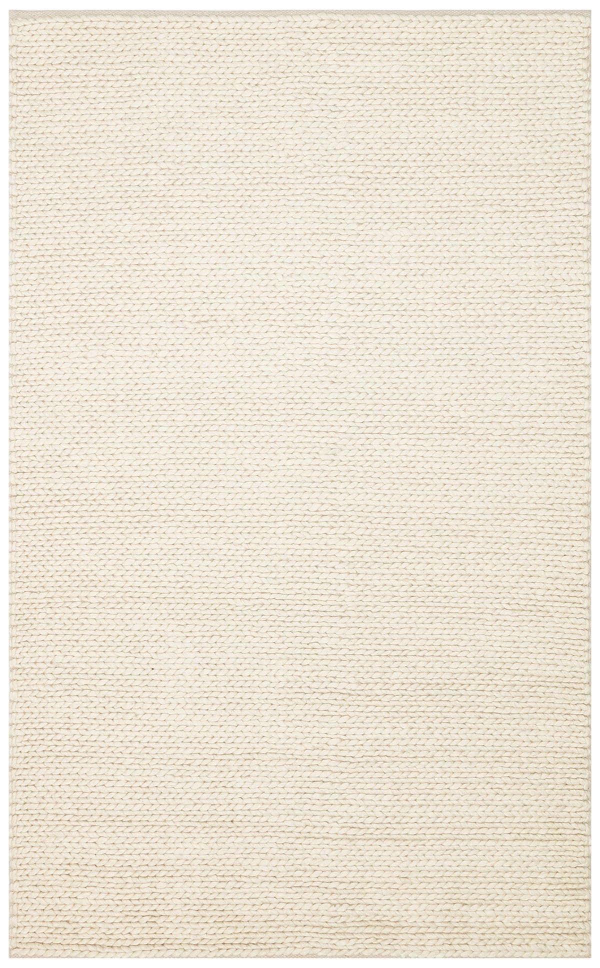 JADE BASKETWEAVE CREAM  Naturel Kazak Örgü Desenli El Dokuma Örgü Halı