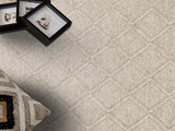 JADE DIAMOND BROWN  Naturel Kazak Örgü Desenli El Dokuma Örgü Halı