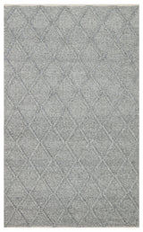 JADE DIAMOND GREY  Naturel Kazak Örgü Desenli El Dokuma Örgü Halı