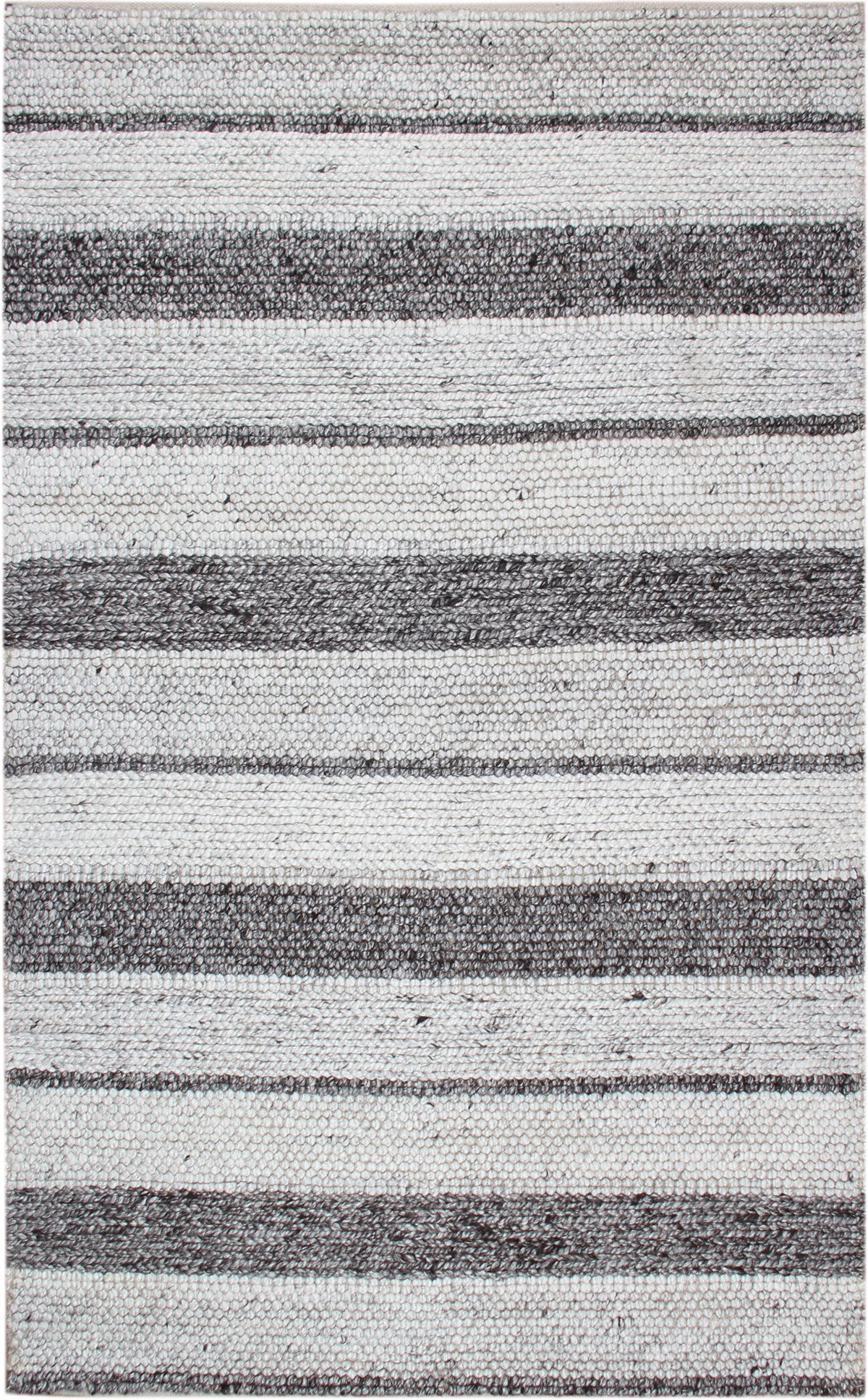 JADE J395 NATUREL GREY XW  Naturel Kazak Örgü Desenli El Dokuma Örgü Halı