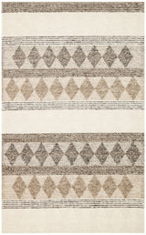 JADE JD 01 GREY  Naturel Kazak Örgü Desenli El Dokuma Örgü Halı