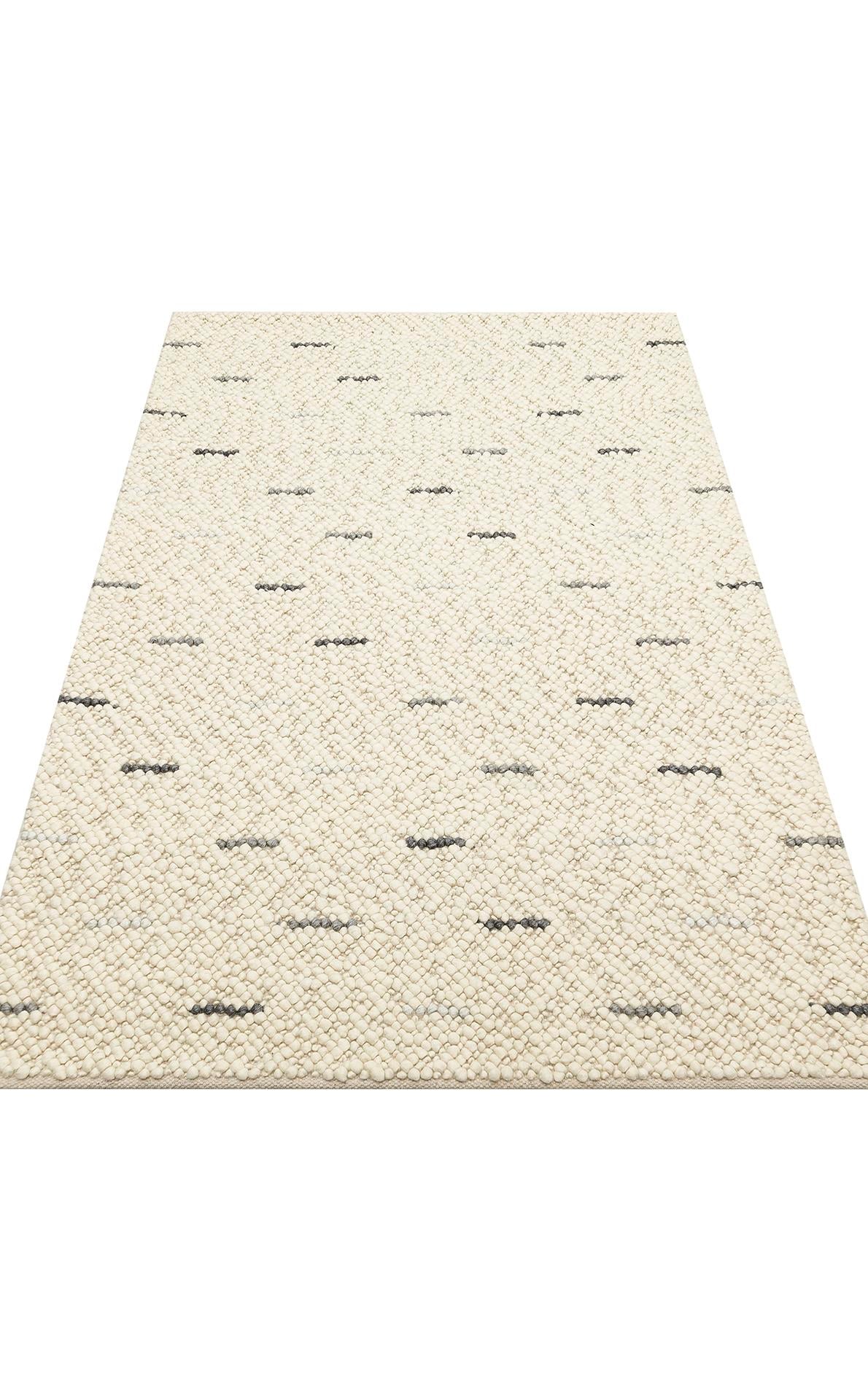 JADE JD 06 ANTRASIT GREY  Naturel Kazak Örgü Desenli El Dokuma Örgü Halı