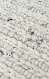 JADE JD 07 L.GREY  Naturel Kazak Örgü Desenli El Dokuma Örgü Halı