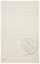 JADE JD 07 L.BEIGE  Naturel Kazak Örgü Desenli El Dokuma Örgü Halı