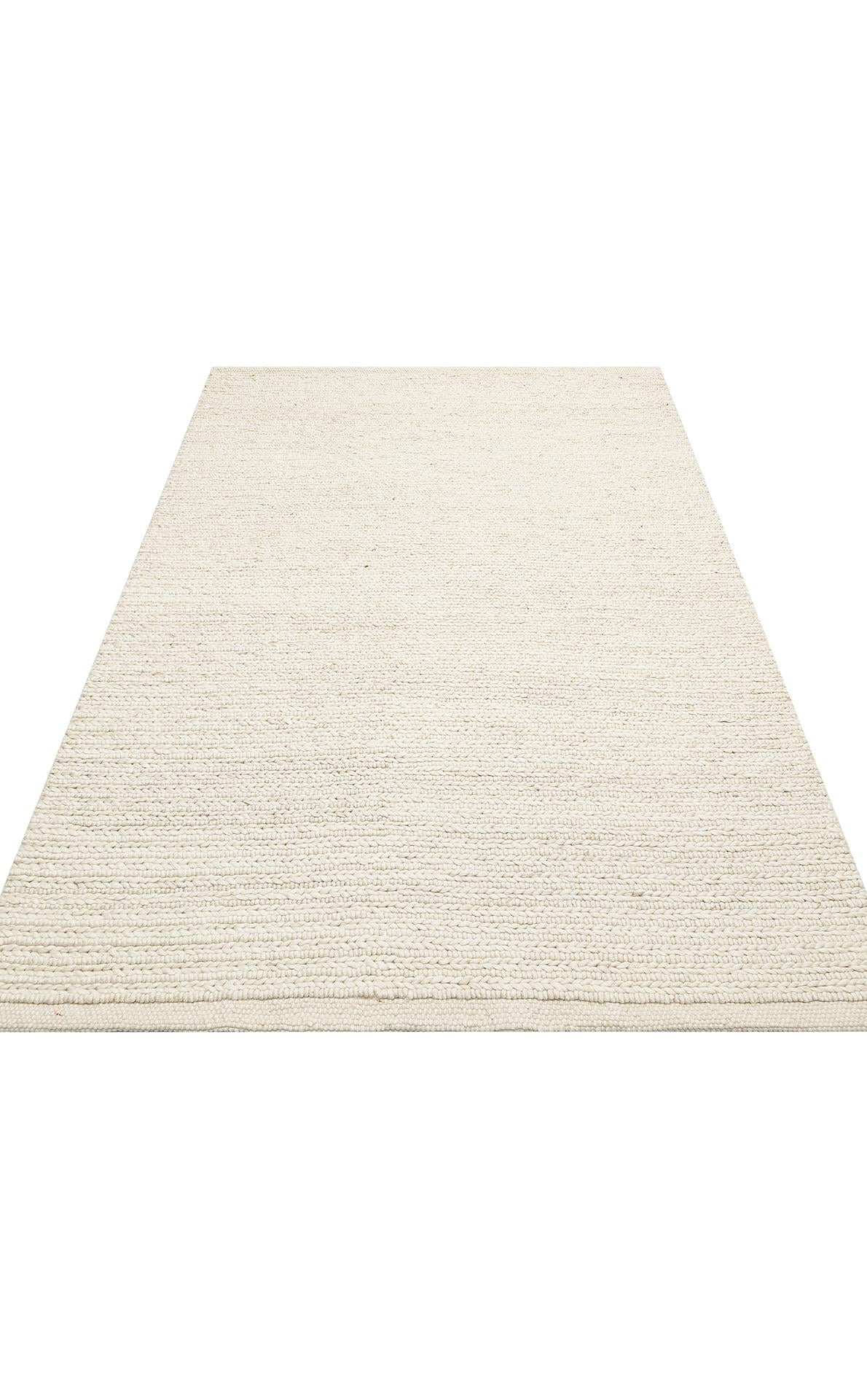JADE JD 07 L.BEIGE  Naturel Kazak Örgü Desenli El Dokuma Örgü Halı