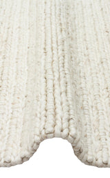 JADE JD 07 L.BEIGE  Naturel Kazak Örgü Desenli El Dokuma Örgü Halı