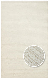 JADE JD 07 WHITE  Naturel Kazak Örgü Desenli El Dokuma Örgü Halı