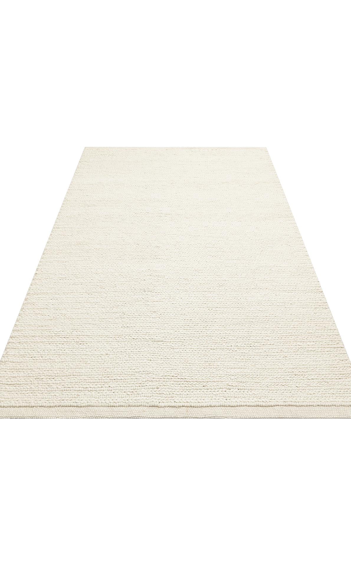 JADE JD 07 WHITE  Naturel Kazak Örgü Desenli El Dokuma Örgü Halı