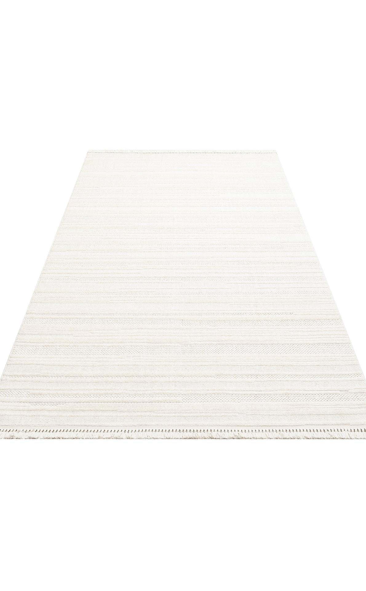JOY JOY 01 WHITE  Hav Toz Vermeyen Yumuşak dokulu Modern Makine Halısı