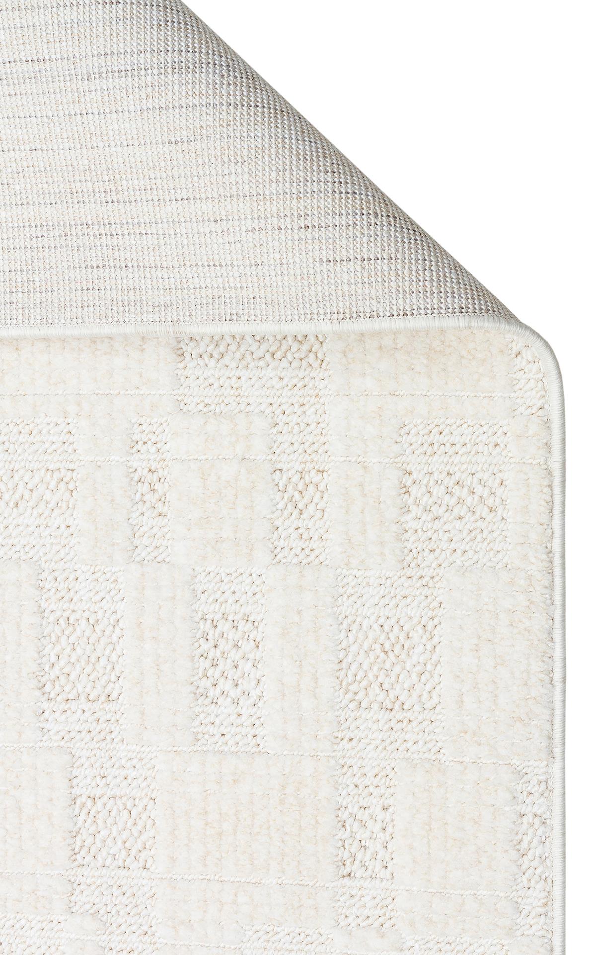 JOY JOY 02 WHITE  Hav Toz Vermeyen Yumuşak dokulu Modern Makine Halısı