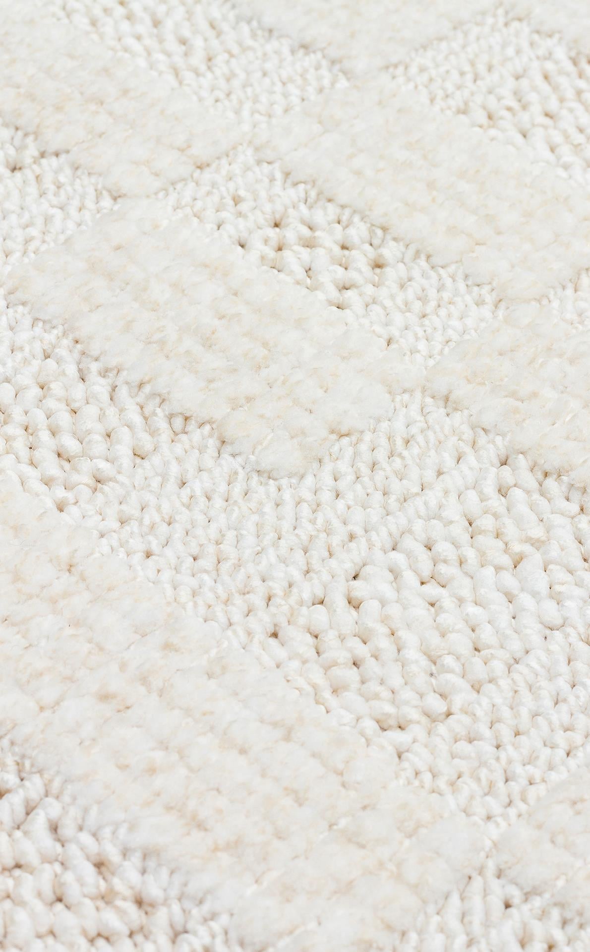 JOY JOY 02 WHITE  Hav Toz Vermeyen Yumuşak dokulu Modern Makine Halısı