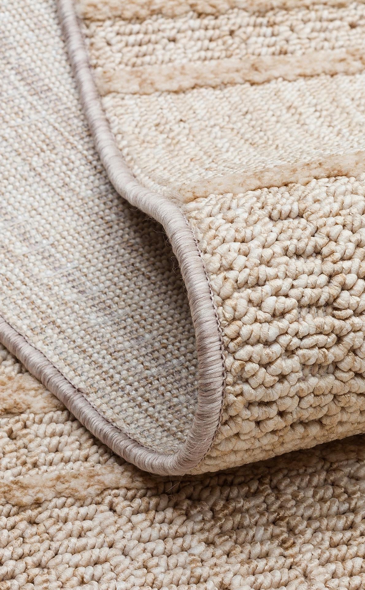 JOY JOY 03 BEIGE  Hav Toz Vermeyen Yumuşak dokulu Modern Makine Halısı