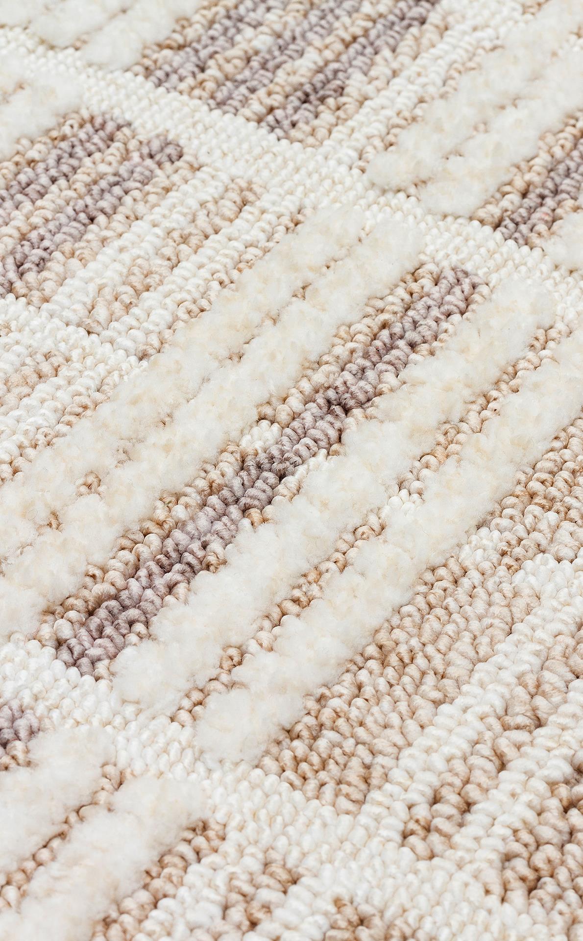 JOY JOY 04 BEIGE GREY  Hav Toz Vermeyen Yumuşak dokulu Modern Makine Halısı