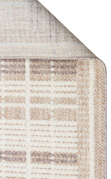 JOY JOY 04 BEIGE GREY  Hav Toz Vermeyen Yumuşak dokulu Modern Makine Halısı