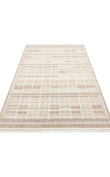 JOY JOY 04 BEIGE GREY  Hav Toz Vermeyen Yumuşak dokulu Modern Makine Halısı