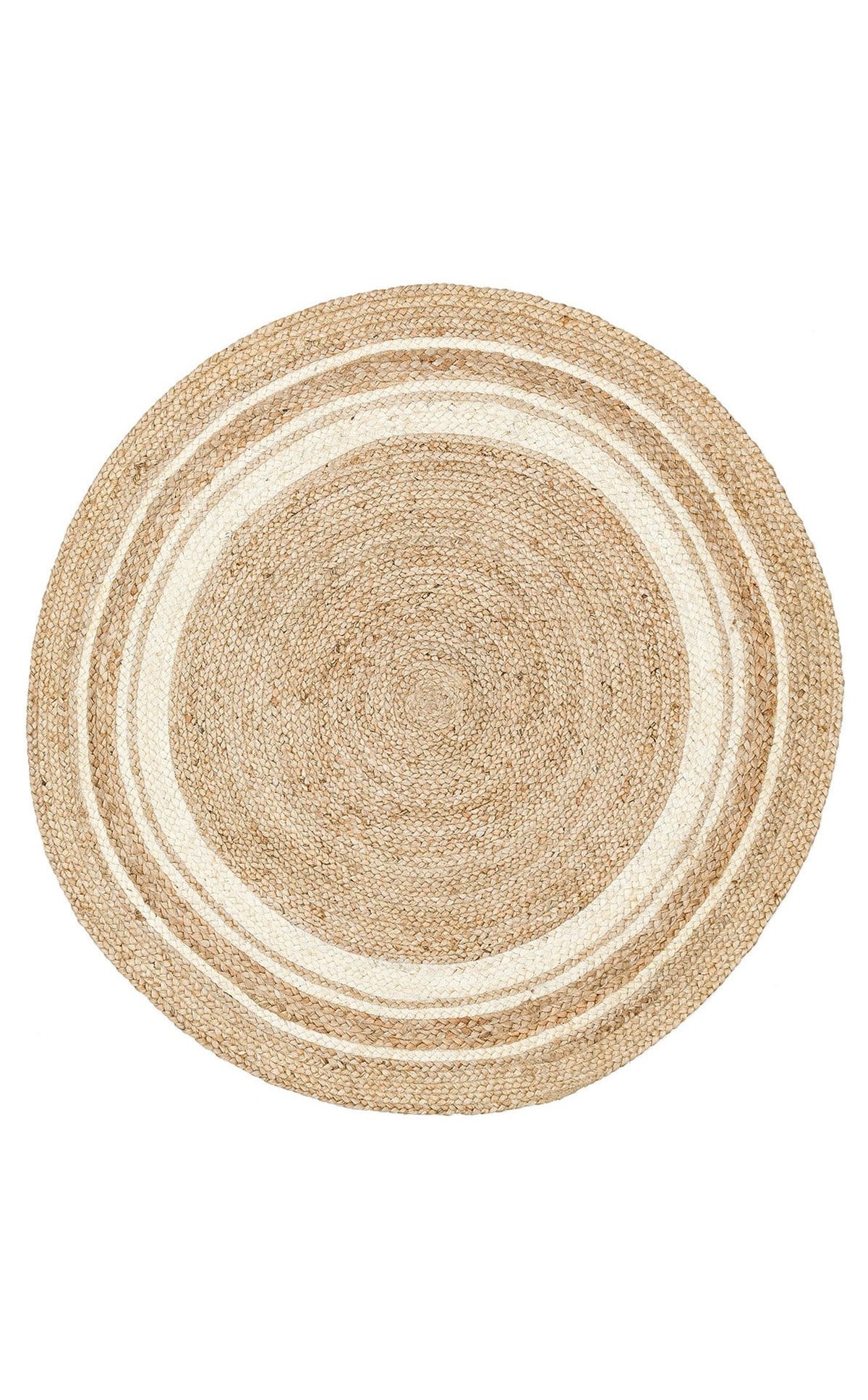 JUNO ECH 01R NATURAL WHITE  El Dokuma Naturel Jüt Hasır Halı