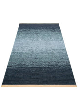 KUTNU KILIM KTN 01 ANTRASIT BLUE Modern Ombre Renk Geçişli Yıkanabilir Çift Taraflı Kilim