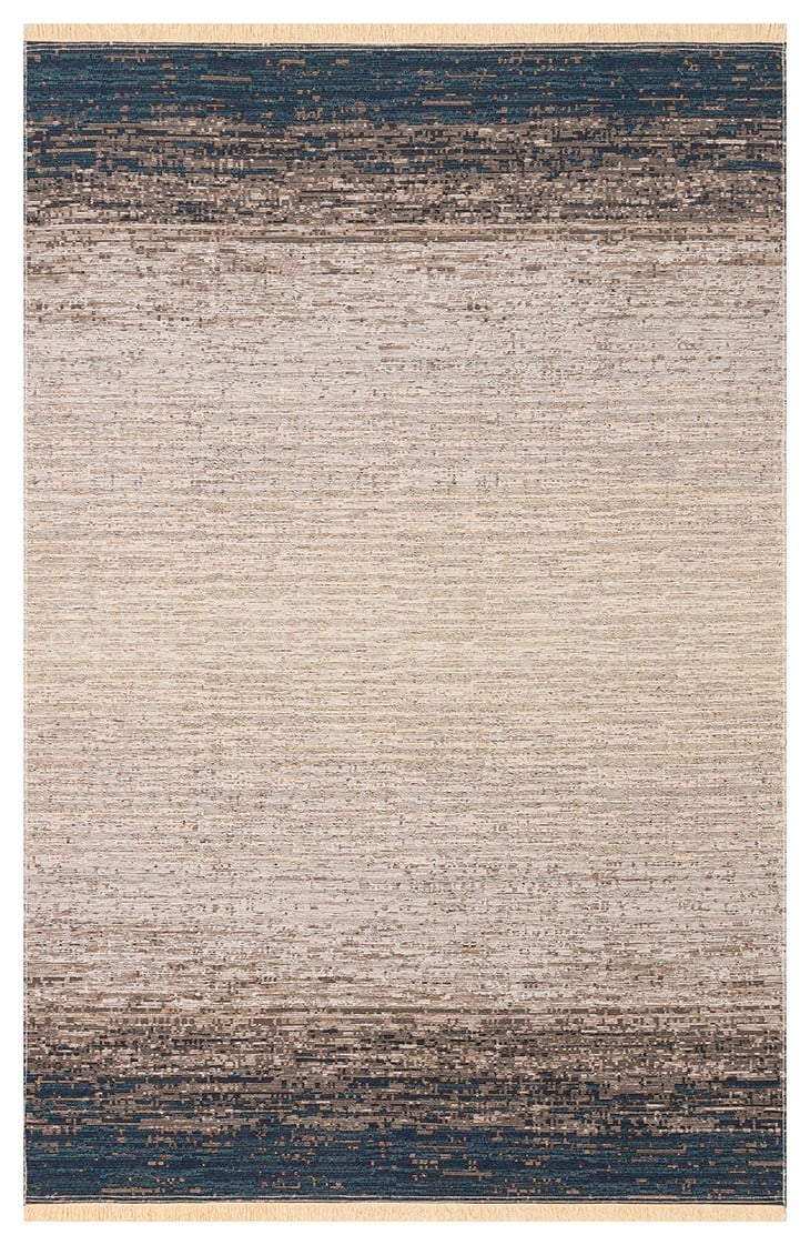 KUTNU KILIM KTN 01 MARINE BEIGE Modern Ombre Renk Geçişli Yıkanabilir Çift Taraflı Kilim