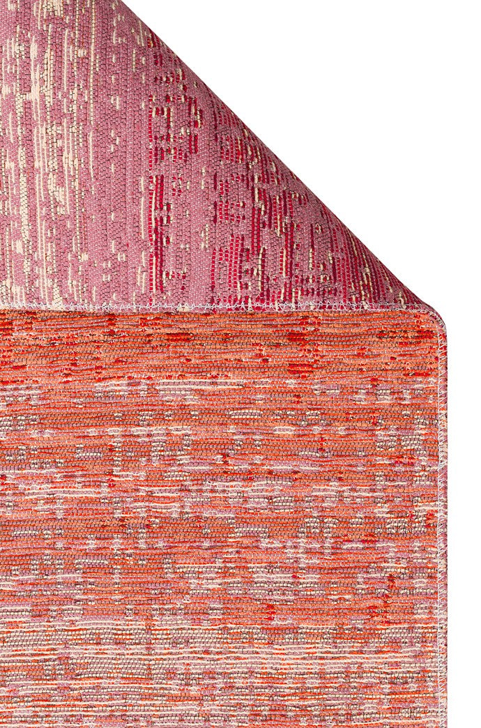 KUTNU KILIM KTN 01 TERRA PINK  Modern Ombre Renk Geçişli Yıkanabilir Çift Taraflı Kilim
