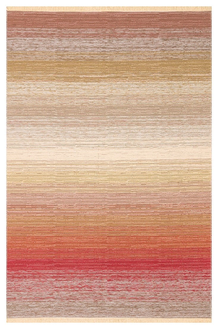 KUTNU KILIM KTN 02 NATURAL TERRA Modern Ombre Renk Geçişli Yıkanabilir Çift Taraflı Kilim