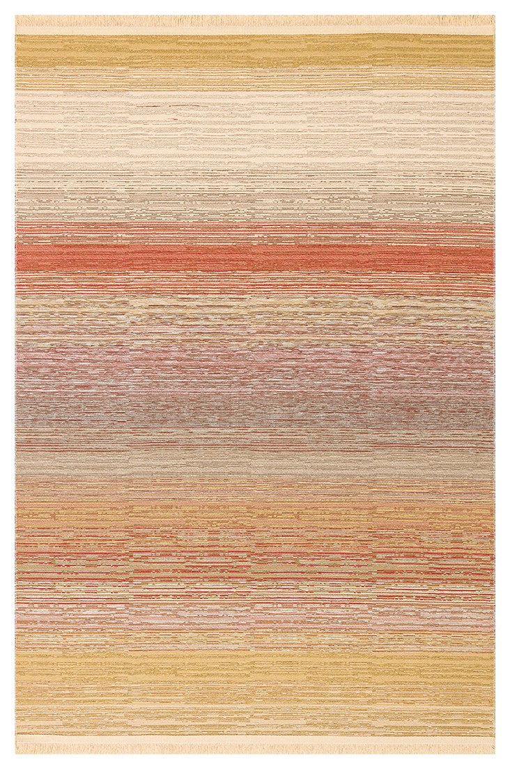 KUTNU KILIM KTN 02 NATURAL TERRA Modern Ombre Renk Geçişli Yıkanabilir Çift Taraflı Kilim