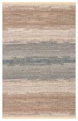 KUTNU KILIM KTN 03 BEIGE BLUE Modern Ombre Renk Geçişli Yıkanabilir Çift Taraflı Kilim
